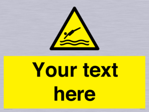 Custom Warning diving area